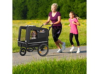 Hondenfietsaanhanger woofrider zwart - afbeelding 6 van  9