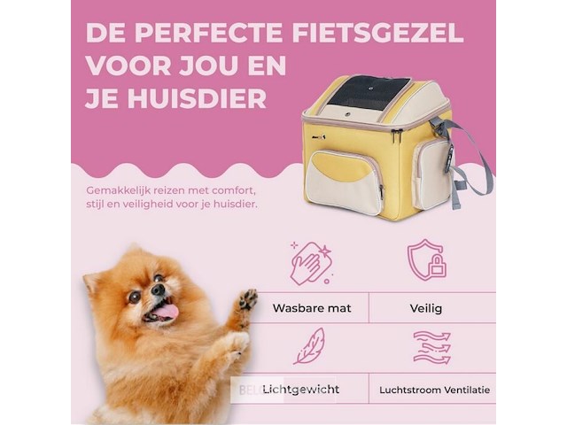 Hondenfietsmand voorop 40x28x34cm - afbeelding 3 van  3