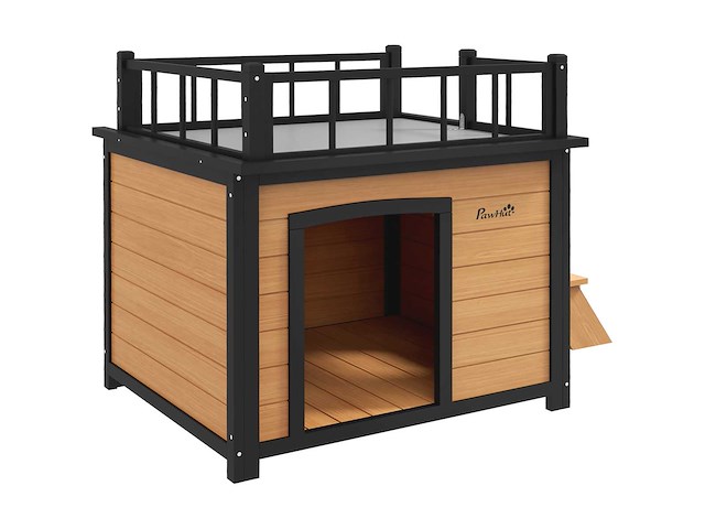 Hondenhok met dakterras, weerbestendig - afbeelding 3 van  8