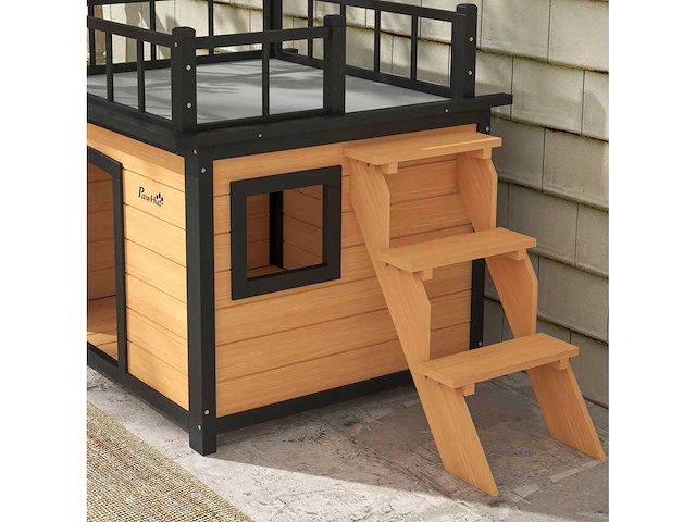 Hondenhok met dakterras, weerbestendig - afbeelding 5 van  8