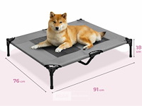 Hondenstretcher - 91x76x18cm - grijs - afbeelding 2 van  3