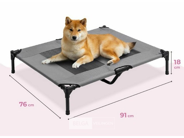 Hondenstretcher - 91x76x18cm - grijs - afbeelding 1 van  3