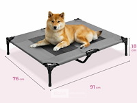 Hondenstretcher - 91x76x18cm - grijs - afbeelding 1 van  3