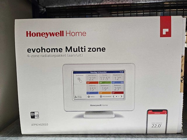 Honeywel - evohome wifi kit met 4x hr92we+ketelmodul aan/uit - afbeelding 4 van  5