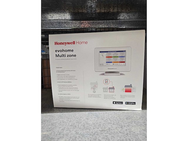 Honeywel - evohome wifi kit met 4x hr92we+ketelmodul aan/uit - afbeelding 2 van  5