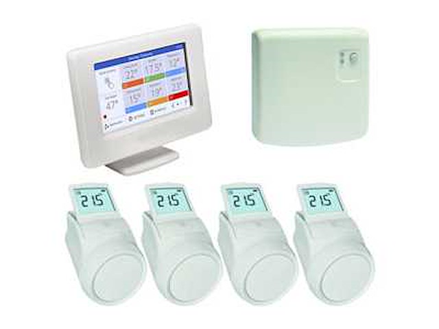 Honeywel - evohome wifi kit met 4x hr92we+ketelmodul aan/uit - afbeelding 1 van  3