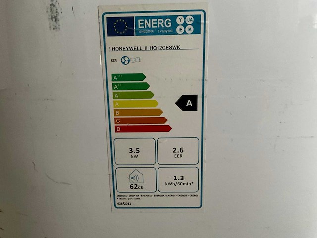 Honeywell hq12ceswk mobiele airconditioning - afbeelding 2 van  6