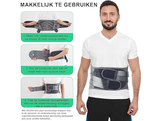 Hongjing rugsteungordel (medium) - afbeelding 5 van  5