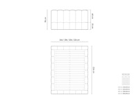 Hoofdeinde 160cm - beige stof (x2) - afbeelding 5 van  6