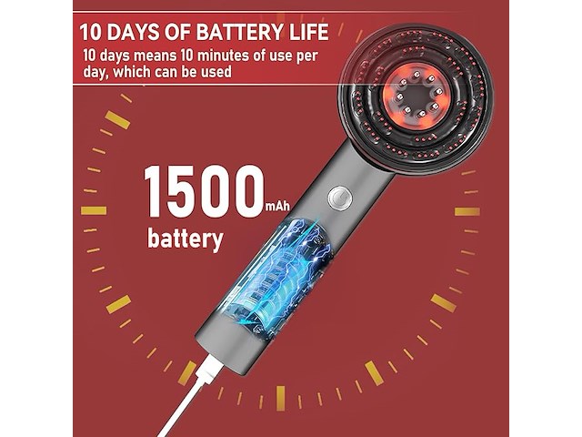 Hoofdhuidmassageborstel - afbeelding 6 van  8