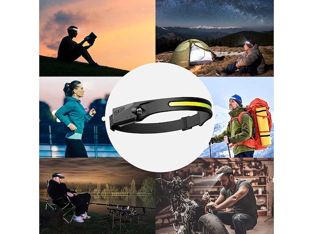Hoofdlamp met reflecterende hardloopband (10x) - afbeelding 5 van  5