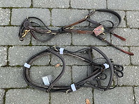 Hoofdstel + martingaal paarden - afbeelding 1 van  4