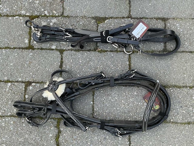 Hoofdstel + martingaal paarden - afbeelding 1 van  4