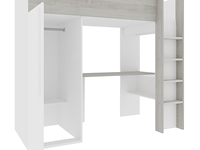 Hoogslaper bo9 90x200 cm met bureau & kast - wit - afbeelding 3 van  7