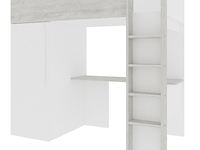 Hoogslaper bo9 90x200 cm met bureau & kast - wit - afbeelding 2 van  7