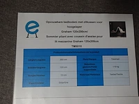 Hoogslaper graham met bureau & opvouwbare bedbodem - afbeelding 7 van  8