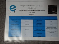 Hoogslaper graham met bureau & opvouwbare bedbodem - afbeelding 8 van  8