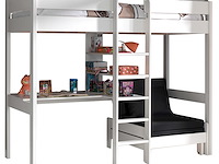 Hoogslaper lena met bureau & zetelbed - wit - afbeelding 3 van  8