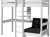 Hoogslaper lena met bureau & zetelbed - wit - afbeelding 5 van  8