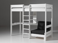 Hoogslaper lena met bureau & zetelbed - wit - afbeelding 7 van  8