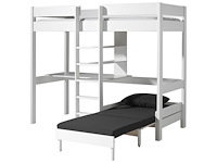 Hoogslaper lena met bureau & zetelbed - wit - afbeelding 8 van  8