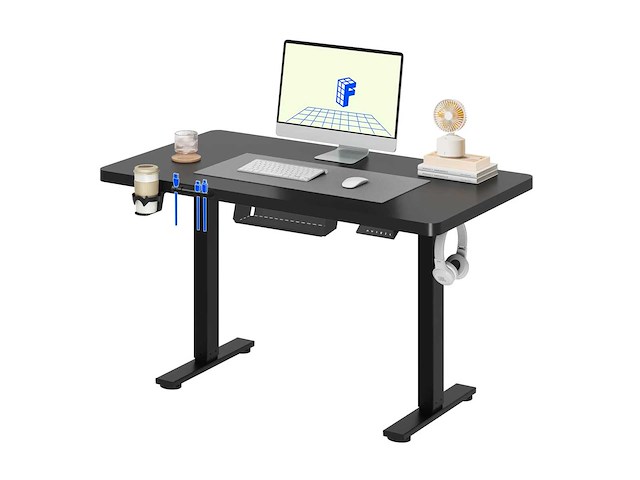 Hoogteverstelbaar bureau flexispot qe1 110 x 54 cm, 4 geheugenfuncties - afbeelding 3 van  9