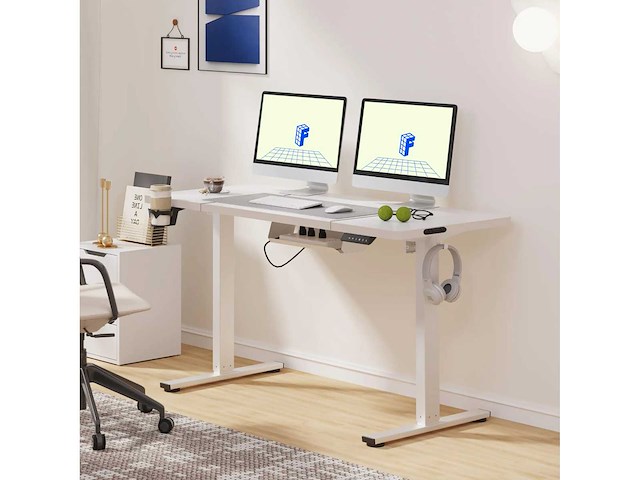 Hoogteverstelbaar bureau flexispot qe1 140 x 60 cm, 4 geheugenfuncties - afbeelding 2 van  8