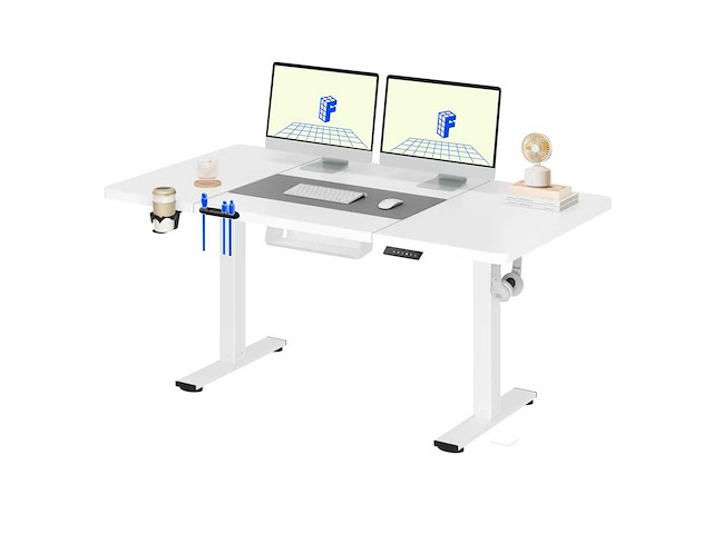 Hoogteverstelbaar bureau flexispot qe1 140 x 60 cm, 4 geheugenfuncties - afbeelding 3 van  8