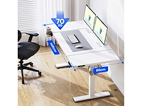 Hoogteverstelbaar bureau flexispot qe1 140 x 60 cm, 4 geheugenfuncties - afbeelding 4 van  8