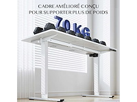 Hoogteverstelbaar bureau flexispot qe1 140 x 60 cm, 4 geheugenfuncties - afbeelding 5 van  8