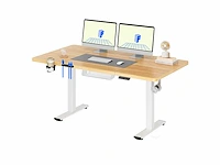 Hoogteverstelbaar bureau flexispot qe1 140 x 60 cm, 4 geheugenfuncties - afbeelding 3 van  7