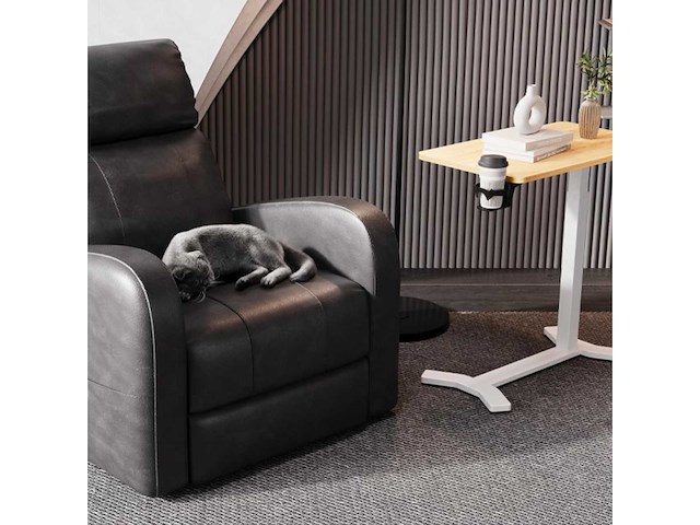 Hoogteverstelbaar c-vormig bijzettafeltje (x2) - afbeelding 1 van  6