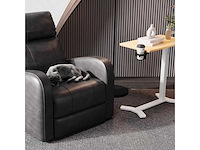 Hoogteverstelbaar c-vormig bijzettafeltje (x2) - afbeelding 1 van  6