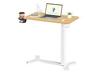 Hoogteverstelbaar c-vormig bijzettafeltje (x2) - afbeelding 2 van  6