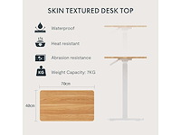 Hoogteverstelbaar c-vormig bijzettafeltje (x2) - afbeelding 3 van  6