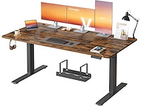 Hoogteverstelbaar elektrisch bureau, 160 x 80 cm, met usb-c-poort