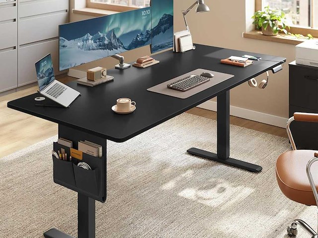 Hoogteverstelbaar elektrisch bureau, 180 x 80 cm - afbeelding 1 van  7