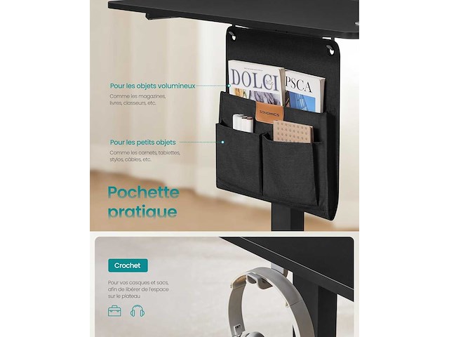 Hoogteverstelbaar elektrisch bureau, 180 x 80 cm - afbeelding 6 van  7