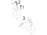 Hoogteverstelbaar metalen pendellicht - zwart en koper - - afbeelding 5 van  5