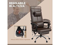 Hoogteverstelbare massagestoel met voetsteun en afstandsbediening - afbeelding 5 van  6