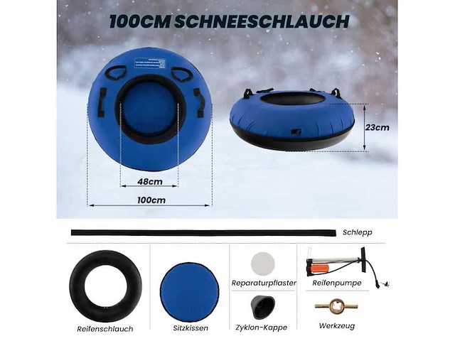 Hoogwaardige opblaasbare slee - afbeelding 7 van  8