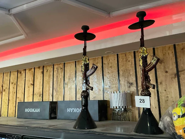 Hookah waterpijp decoratie (2x) - afbeelding 1 van  2