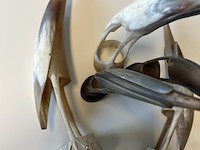 Hoorn sculpturen van 5 vogels - afbeelding 4 van  4