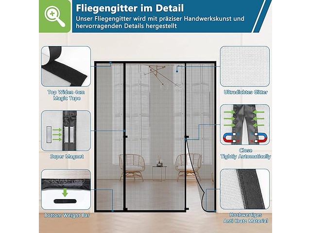 Hootown magnetische hordeur - afbeelding 3 van  4