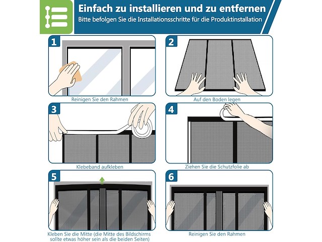 Hootown magnetische vliegenhor (170 x 212cm) - afbeelding 2 van  5