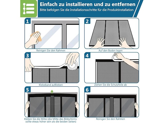 Hootown magnetische vliegenhor (170 x 212cm) - afbeelding 2 van  5