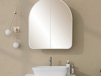 Hope cabinet badkamerkast | 100% hardboard | wit - afbeelding 1 van  7