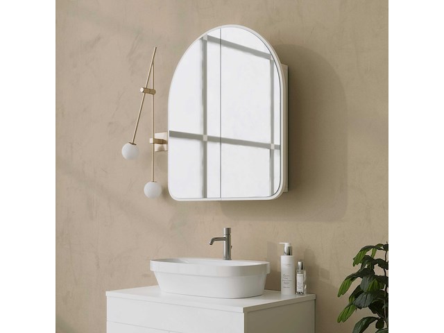 Hope cabinet badkamerkast | 100% hardboard | wit - afbeelding 3 van  7