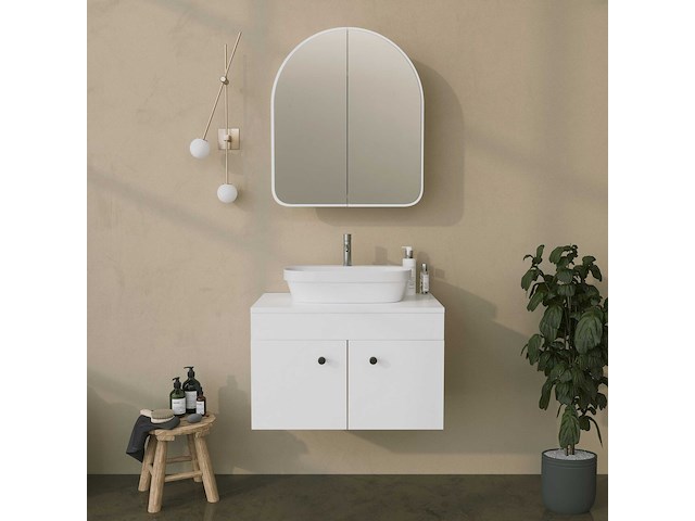 Hope cabinet badkamerkast | 100% hardboard | wit - afbeelding 4 van  7