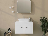 Hope cabinet badkamerkast | 100% hardboard | wit - afbeelding 4 van  7